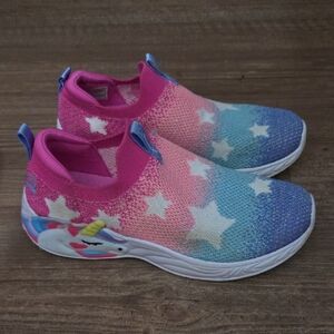 Unicorn Star Kids Sketchers- Pink and Blue